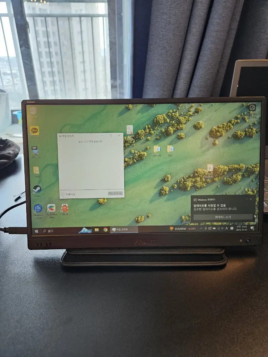 asus zenscreen 15.6 보조모니터 usb-c연결(노트북 듀얼